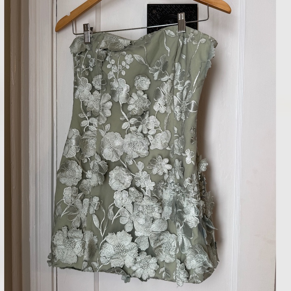 Endless Rose Green Floral Dress - Picture 2 of 2
